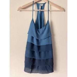 LC blue tiered tank
